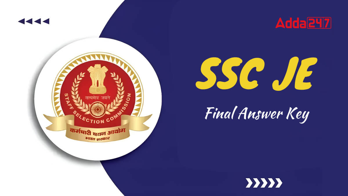 SSC JE Final Answer Key 2026