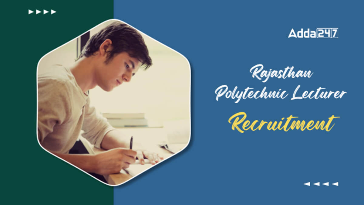 Rajasthan Polytechnic Lecturer Vacancy 2026