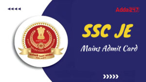 SSC JE Mains Admit Card 2026