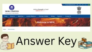 MOIL Answer Key 2026, Response Sheet PDF and Raise Objection Link