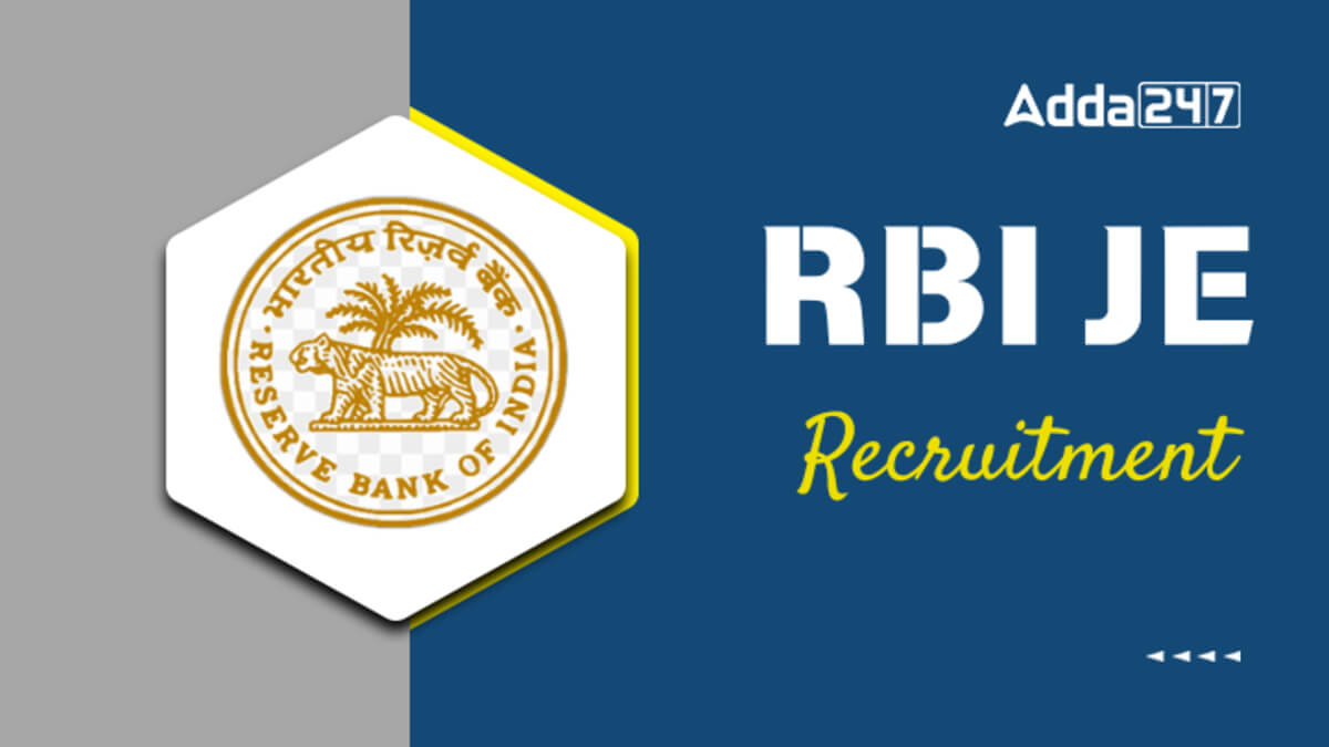 RBI JE Recruitment 2026