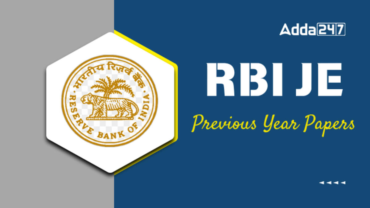 RBI JE Previous Year Question Papers