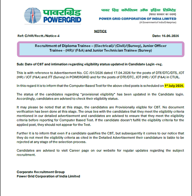 Govt. Job Notification