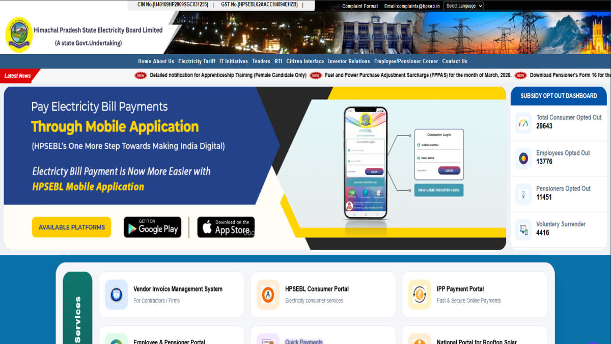 HPSEBL Apprentices Recruitment 2026