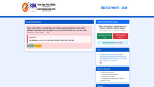 BSNL SET Exam City Intimation Slip 2026
