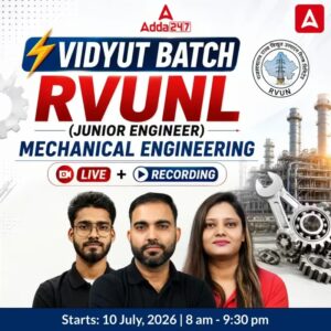 RVUNL JE Mechanical Engineering Live Batch