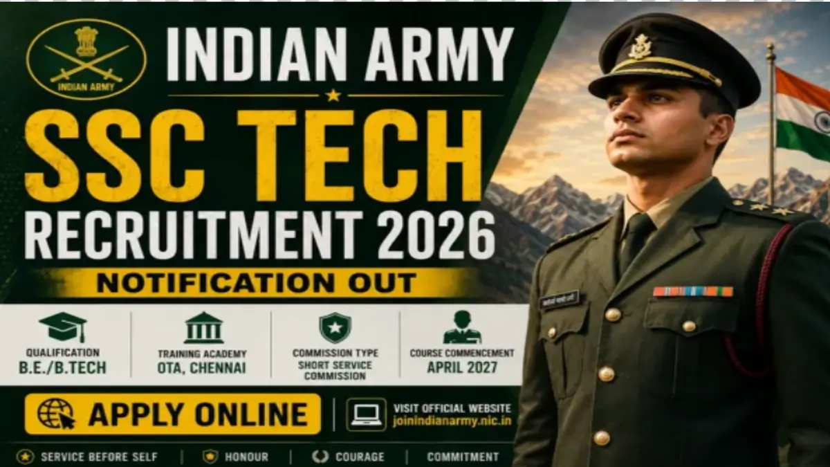 Indian Army SSC Tech Recruitment 2026