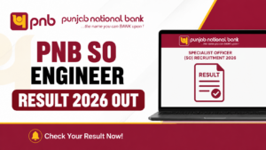PNB SO Engineer Result 2026