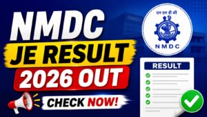 NMDC JE Result 2026
