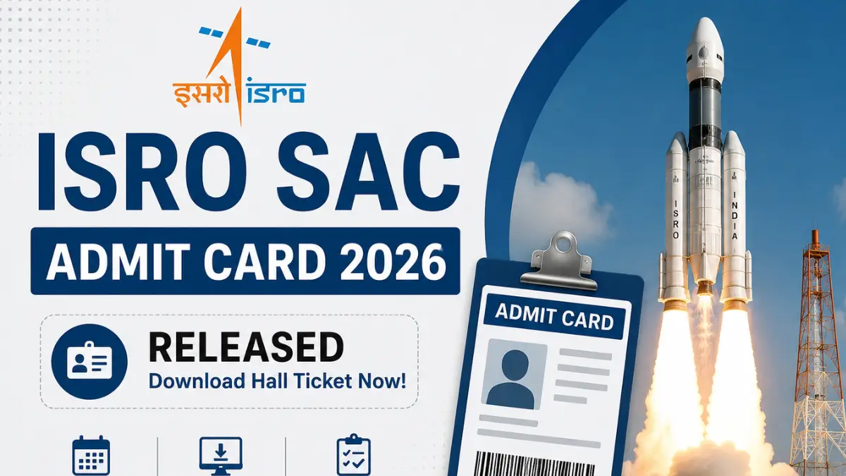 ISRO SAC Admit Card 2026