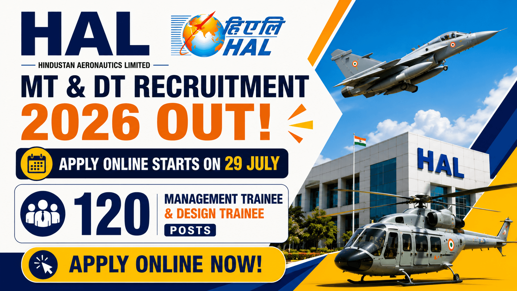 HAL MT & DT Recruitment 2026