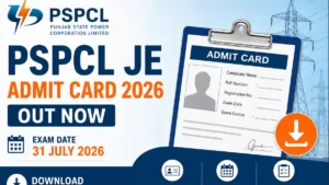 PSPCL JE Admit Card 2026