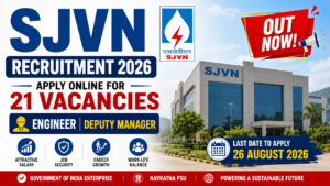SJVN Recruitment 2026