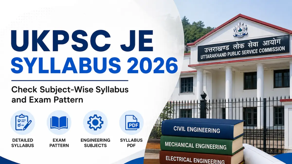 UKPSC JE Syllabus