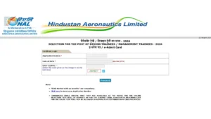 HAL MT DT Admit Card 2026