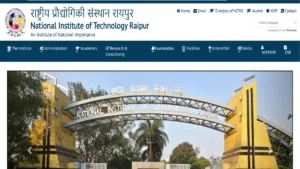 NIT Raipur Non-Teaching Recruitment 2026
