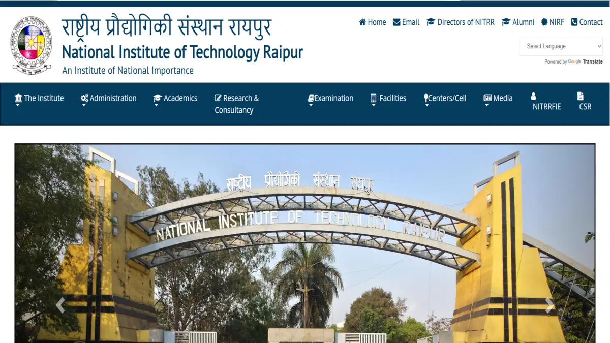 NIT Raipur Non-Teaching Recruitment 2026