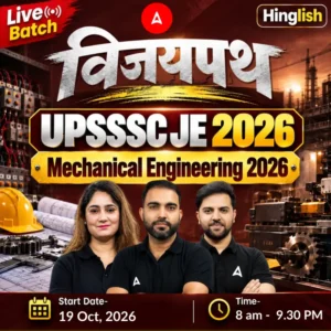 UPSSSC JE Mechanical Engineering Batch 2026