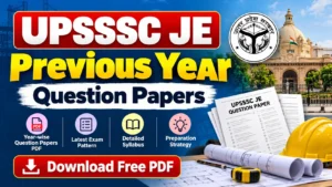 UPSSSC JE Previous Year Question Papers