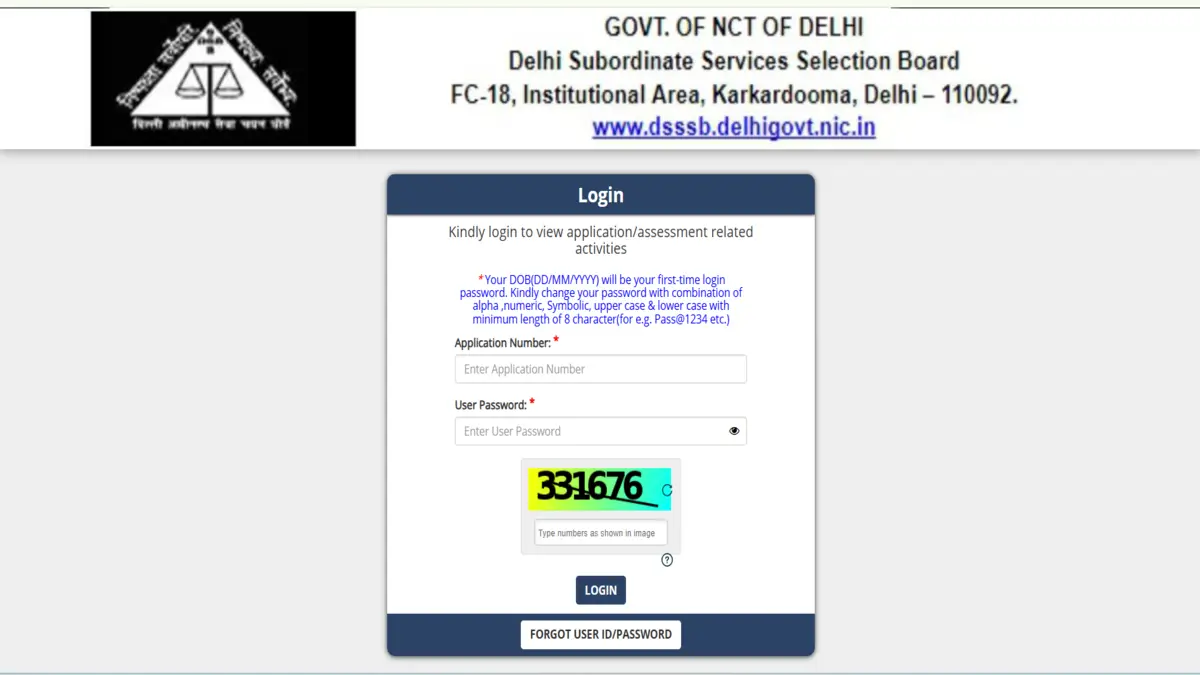 DSSSB Junior Scientific Assistant Admit Card 2026