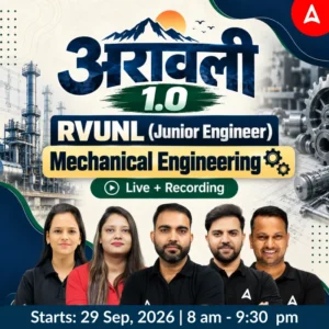 RVUNL JE Mechanical Engineering Live Classes