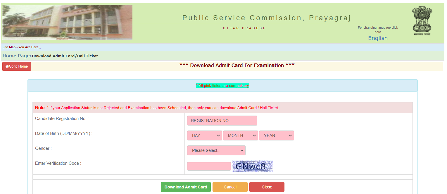 UPPSC GIC Lecturer Mains Admit Card 2022 Out, Direct Download Link_50.1