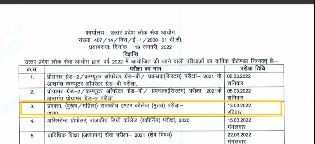 UPPSC GIC Lecturer Mains Admit Card 2022 Out, Direct Download Link_40.1
