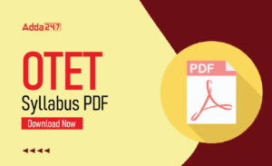 OTET Syllabus 2022