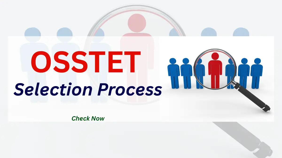 OSSTET Selection Process 2025