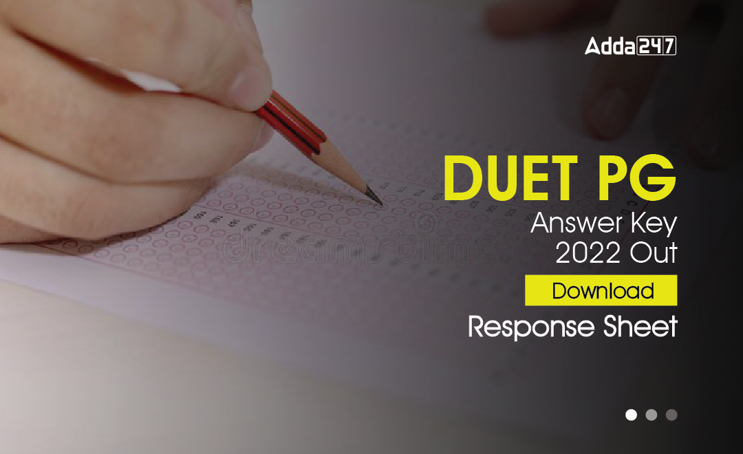 DUET PG Answer Key 2022