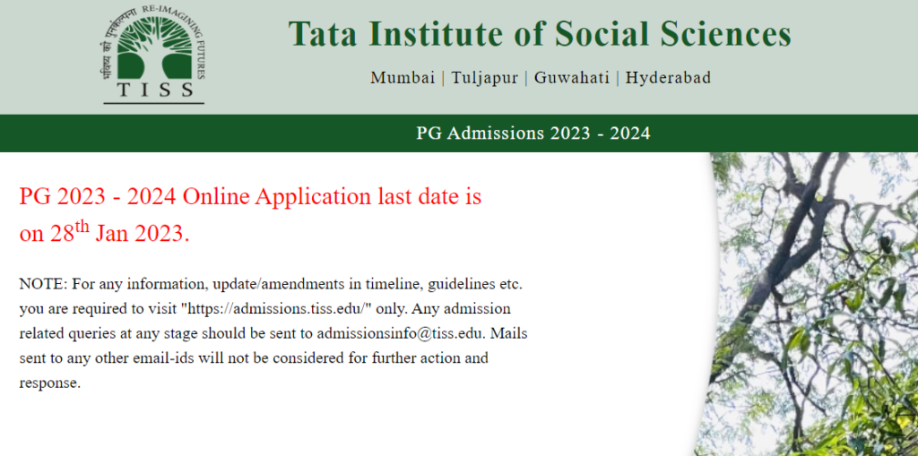 TISS NET 2023 Notification, Last Date Reminder for Application Form