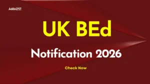 UK BEd Notification 2026