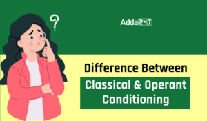 Difference Between Classical and Operant Conditioning