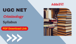 UGC NET Criminology Syllabus
