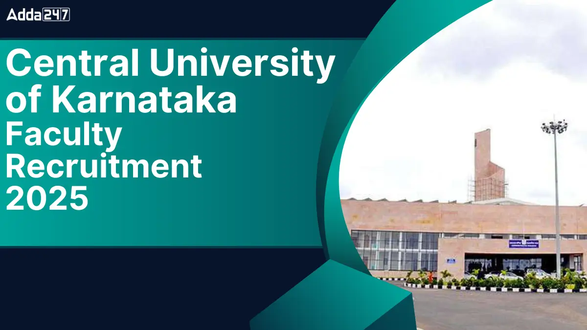 CU Karnataka Faculty Recruitment