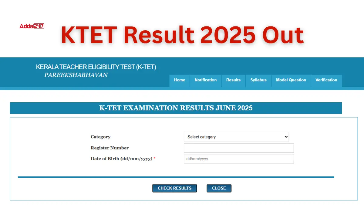 KTET Result 2025 Out