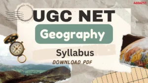 UGC NET Geography Syllabus 2025 PDF Download
