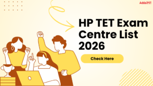 HP TET Exam Centre List 2026 District Wise in Himachal Pradesh