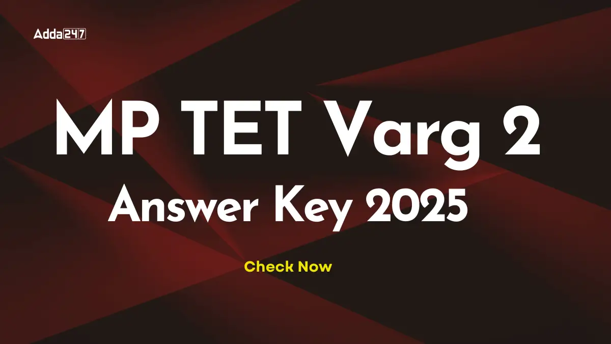 MP TET Varg 2 Answer Key 2025