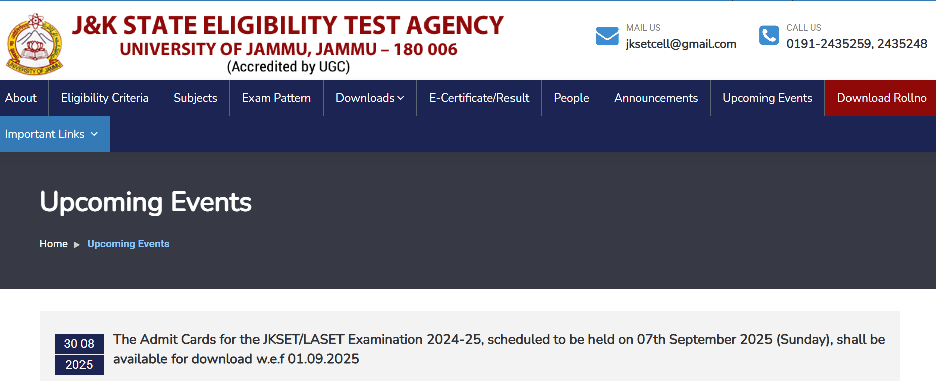 JKSET Admit Card 2025, Release Date, Download Link_3.1