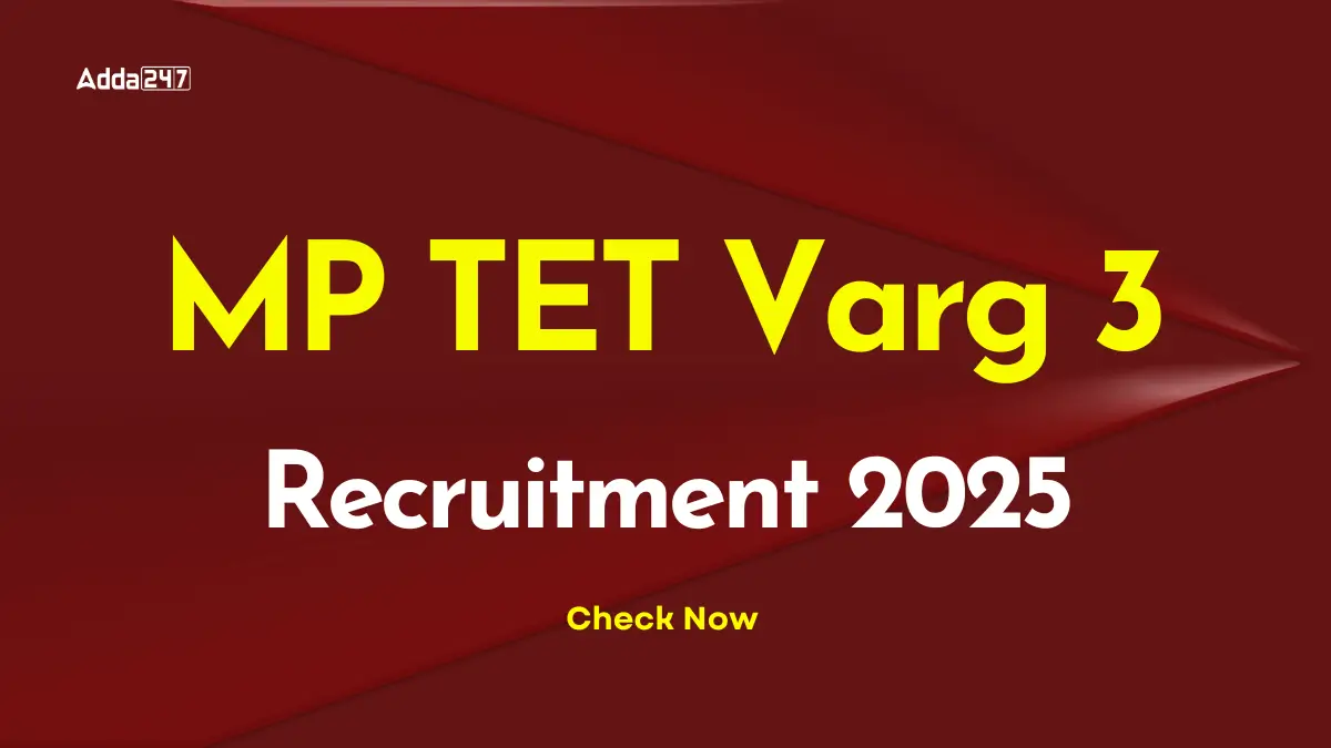 MP TET Varg 3 Recruitment 2025