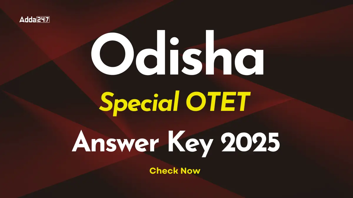 Odisha Special OTET Answer Key 2025
