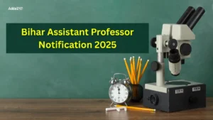 Bihar Assistant Professor Notification 2025