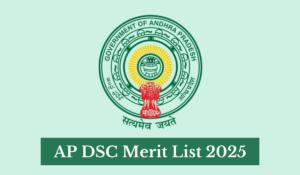 AP DSC Merit List 2025