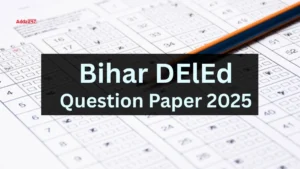 Bihar DElEd Question Paper 2025