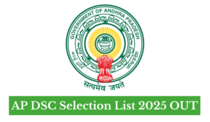AP DSC Selection List 2025
