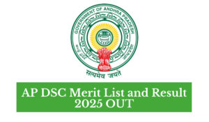 AP DSC Merit List and Result 2025 OUT