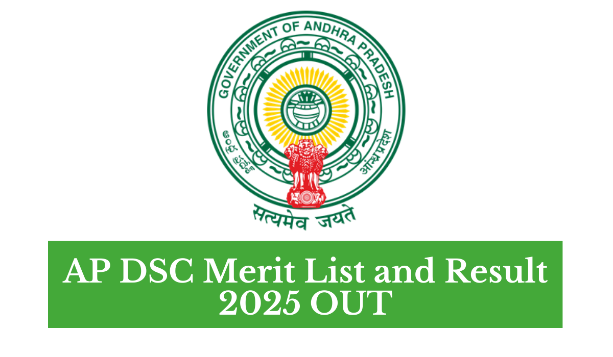 AP DSC Merit List and Result 2025 OUT