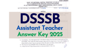 DSSSB Assistant Teacher Answer Key 2025 (1)
