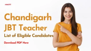 Chandigarh JBT Teacher List of Eligible Candidates